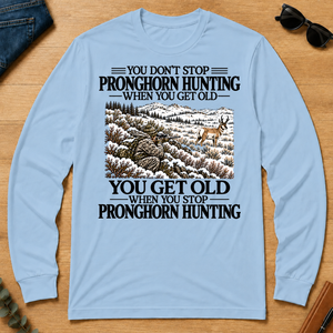 Don't Stop Pronghorn Hunting Snow - light-blue - LST2D-LightBlue
