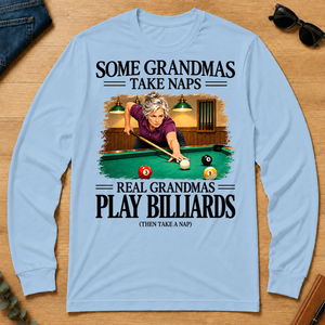 Real Grandmas Play Billards - light-blue - LST2D-LightBlue
