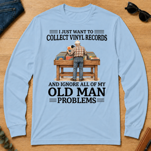 I Just Want To Collect Vinyl Records - light-blue - LST2D-LightBlue