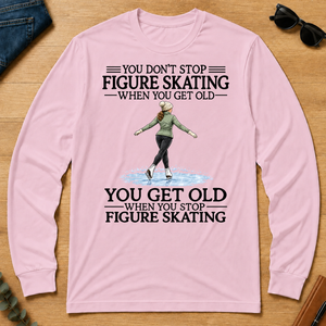 Don't Stop Figure Skating Woman - light-pink - LST2D-LightPink