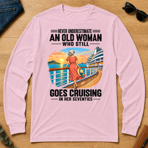 An Old Woman Still Goes Cruising In Her 70s - light-pink - LST2D-LightPink