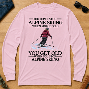 Don't Stop Alpine Skiing Woman - light-pink - LST2D-LightPink