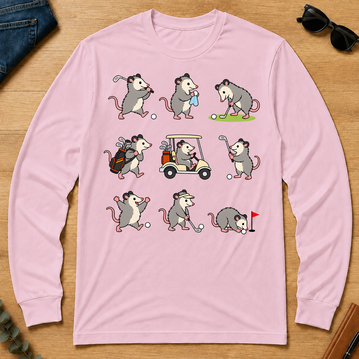 Funny Opossum Golf - light-pink - LST2D-LightPink