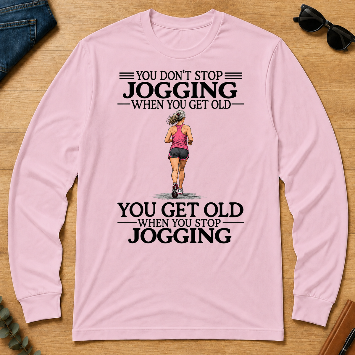 Don't Stop Jogging - light-pink - LST2D-LightPink