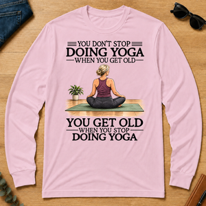 Don't Stop Doing Yoga Woman - light-pink - LST2D-LightPink
