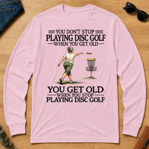 Don't Stop Playing Disc Golf - light-pink - LST2D-LightPink