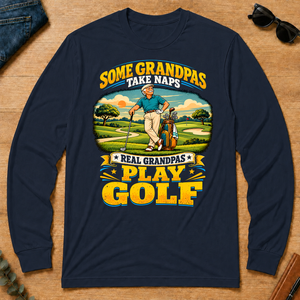 Real Grandpas Play Golf - navy - LST2D-Navy