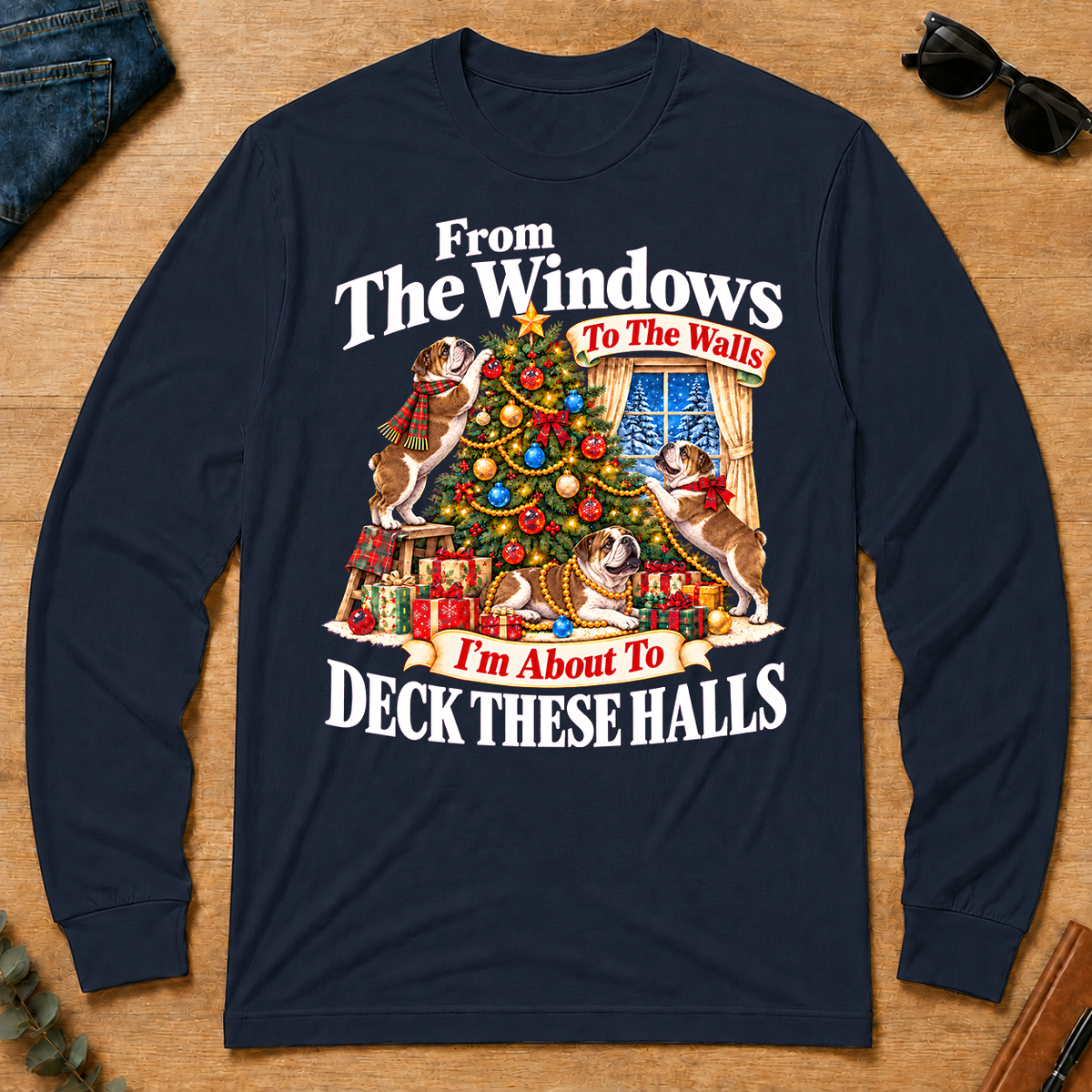 From the Windows to the Walls Bulldog - navy - LST2D-Navy