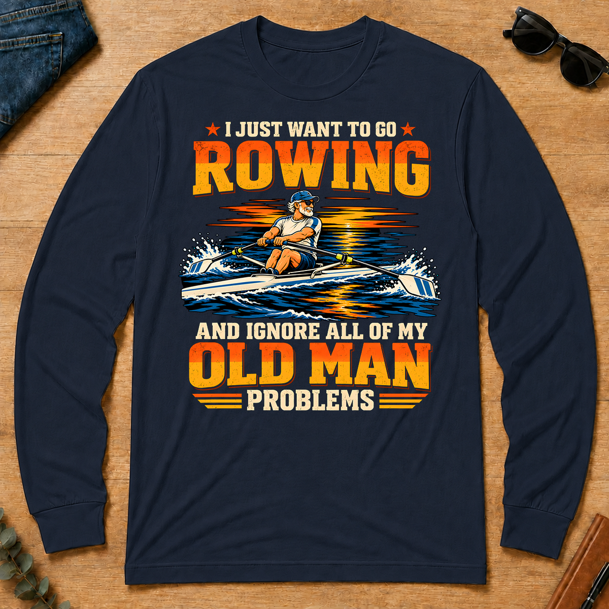 I Just Want To Go Rowing - navy - LST2D-Navy