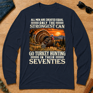 Turkey Hunting Strongest Man In Seventies - navy - LST2D-Navy