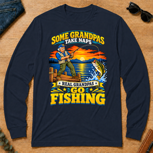 Real Grandpas Go Fishing - navy - LST2D-Navy