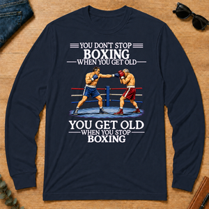 Old Man Don't Stop Boxing - navy - LST2D-Navy