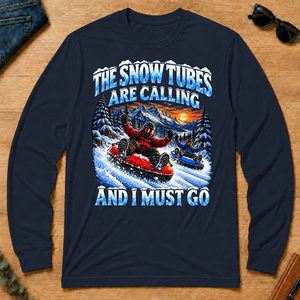 Snow Tubes Are Calling And I Must Go - navy - LST2D-Navy