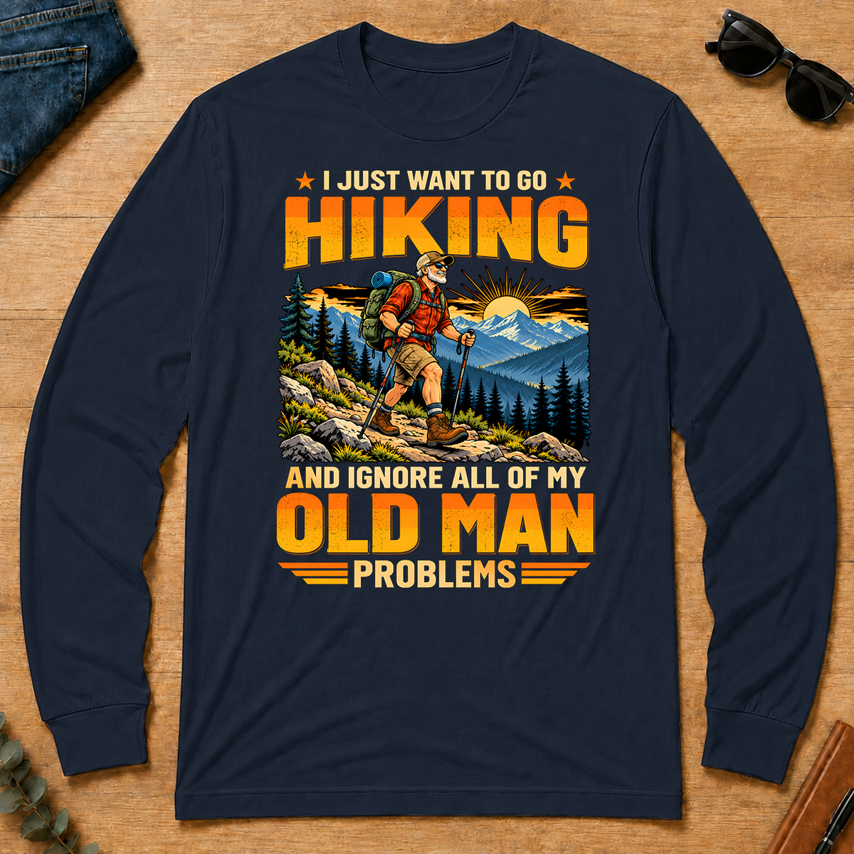 I Just Want To Go Hiking - navy - LST2D-Navy