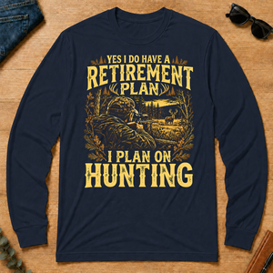 I Do Have A Retirement Plan I Plan On Hunting - navy - LST2D-Navy