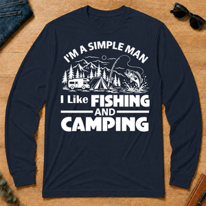 I Like Fishing And Camping - navy - LST2D-Navy