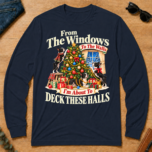 From the Windows to the Walls Boston Terrier - navy - LST2D-Navy
