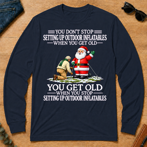 Old Man Don't Stop Setting Up Outfoor Inflatables - navy - LST2D-Navy