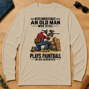 An Old Man Still Plays Paintball In His 70s - sand - LST2D-Sand