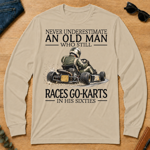 An Old Man Who Still Races Go-Karts In His Sixties - sand - LST2D-Sand
