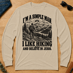 I like Hiking Believe In Jesus - sand - LST2D-Sand