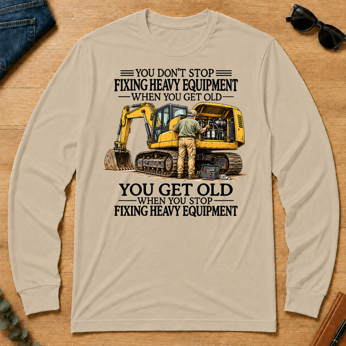 Don't Stop Fixing Heavy Equipment - sand - LST2D-Sand