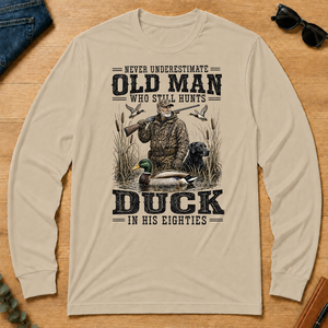 Old Man Hunting Duck In His Eighties - sand - LST2D-Sand
