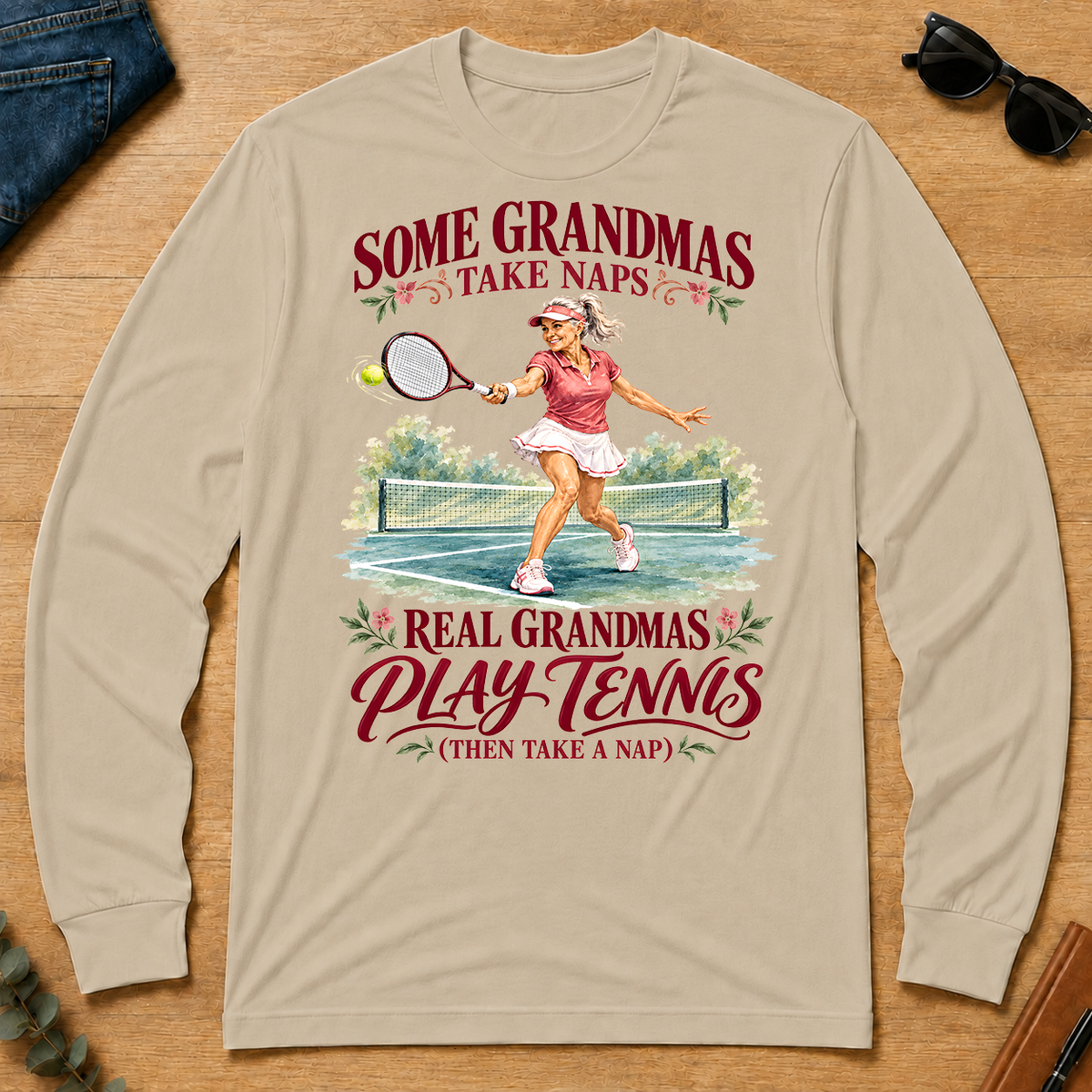 Real Grandmas Play Tennis - sand - LST2D-Sand