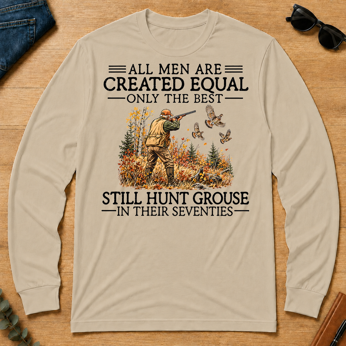 All Men Are Created Equal Grouse Hunting 70s - sand - LST2D-Sand