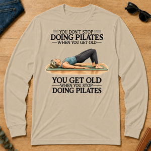 Don't Stop Doing Pilates Woman - sand - LST2D-Sand