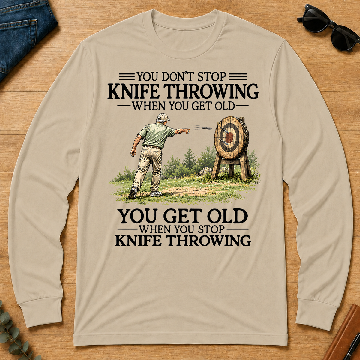 Don't Stop Knife Throwing - sand - LST2D-Sand