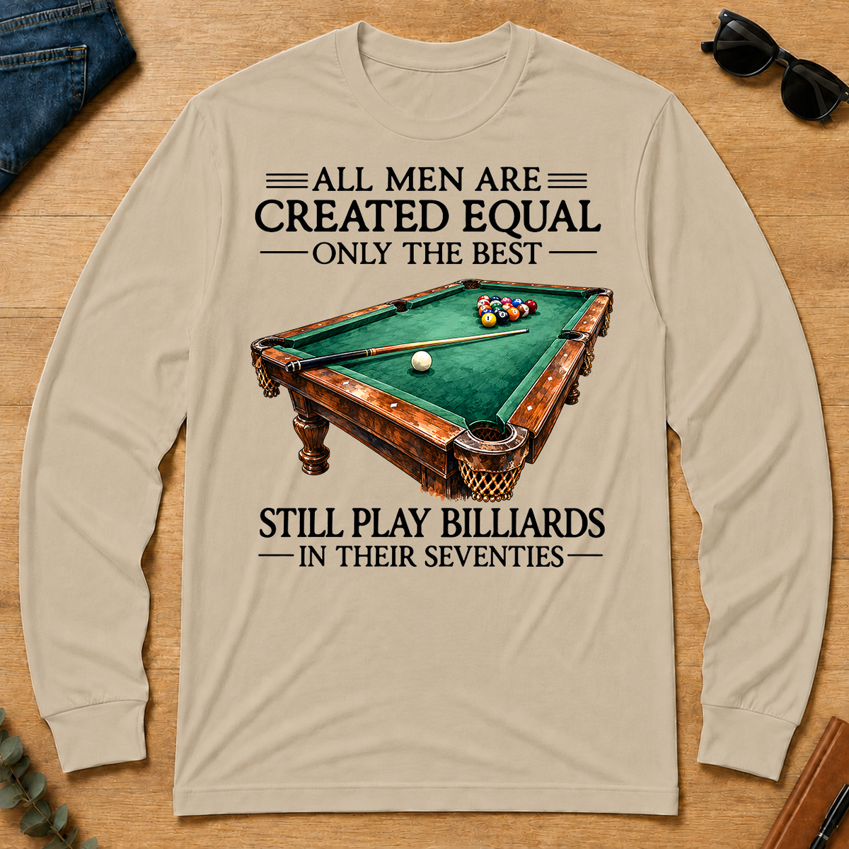 Still Play Billiards In 70s - sand - LST2D-Sand