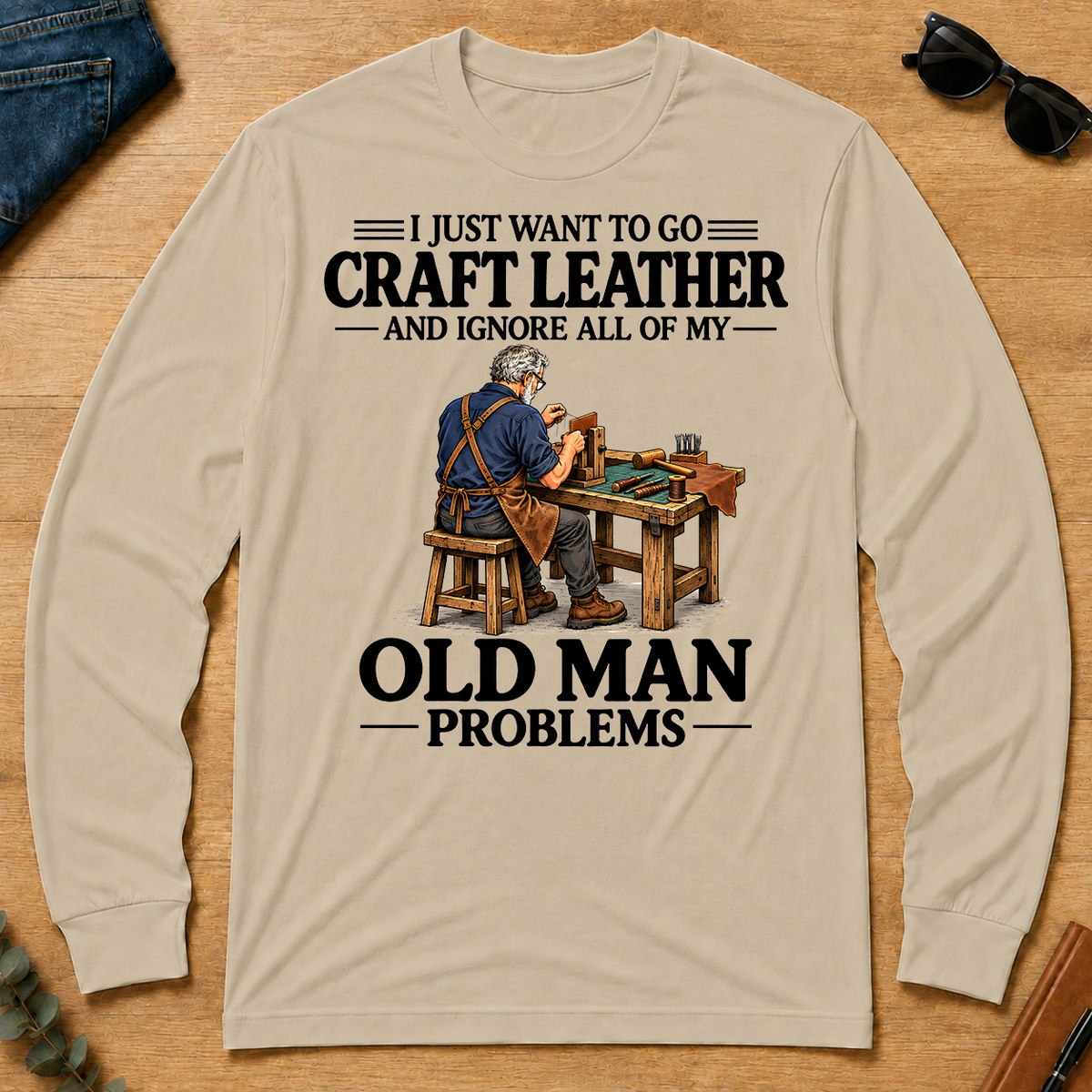 I Just Want To Craft Leather Vintage - sand - LST2D-Sand