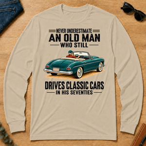 An Old Man Still Drives Classic Cars In His 70s - sand - LST2D-Sand