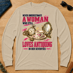 A Woman Still Loves Antiquing In Her Seventies - sand - LST2D-Sand
