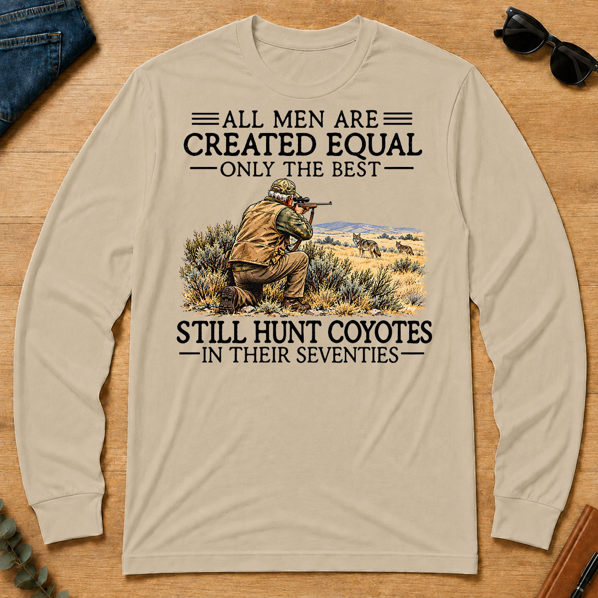 All Men Are Created Equal Coyote Hunting 70s - sand - LST2D-Sand