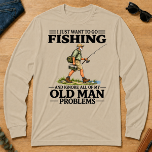 I Just Want To Go Fishing Vintage - sand - LST2D-Sand