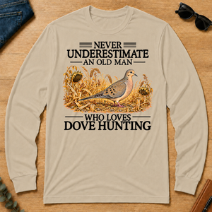 Never Underestimate An Old Man Who Loves Dove Hunting - sand - LST2D-Sand