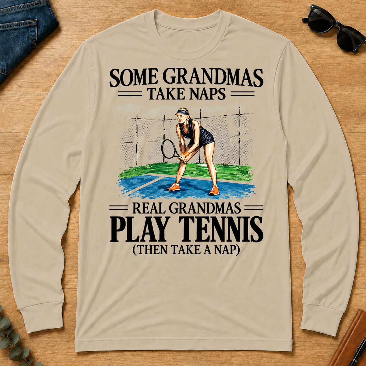 1 Real Grandmas Play Tennis - sand - LST2D-Sand
