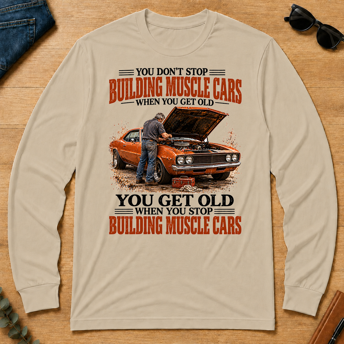 Building Muscle Cars You Get Old When You Stop - sand - LST2D-Sand