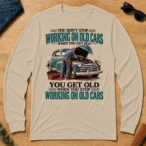 Working On Old Cars You Get Old When You Stop - sand - LST2D-Sand