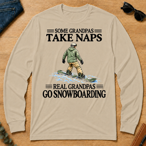 Real Grandpas Go Snowboarding Vintage - sand - LST2D-Sand