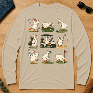 Funny Ducks Playing Golf - sand - LST2D-Sand
