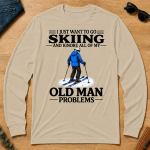 I Just Want To Go Skiing Vintage - sand - LST2D-Sand