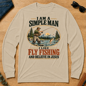 I Like Fly Fishing And Believe In Jesus - sand - LST2D-Sand