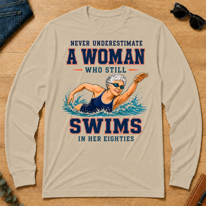 Never Underestimate A Woman Still Swims In Her 80s - sand - LST2D-Sand