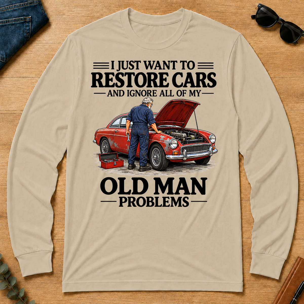 I Just Want To Restore Cars - sand - LST2D-Sand
