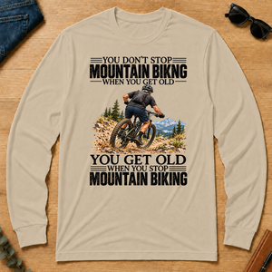 Vintage You Get Old When You Stop Mountain Biking - sand - LST2D-Sand