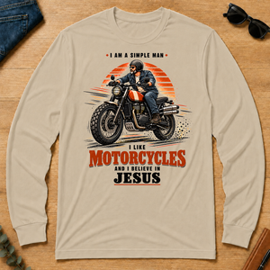 I Like Motorcycles And Believe In Jesus - sand - LST2D-Sand