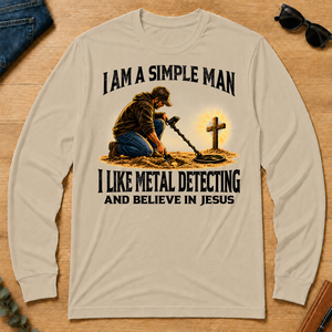 I Am Simple Man I Like Metal Detecting - sand - LST2D-Sand